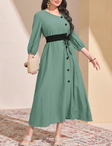 Rochie lunga SHEIN, verde