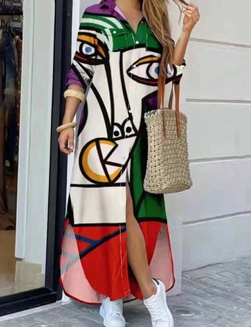 Rochie lunga SHEIN, mix culori