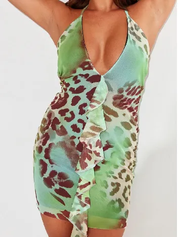Rochie scurta PRETTYLITTLETHING, mix culori