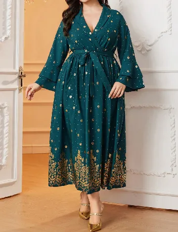 Rochie medie SHEIN CURVE, verde