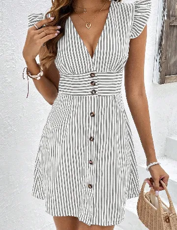 Rochie scurta SHEIN, gri