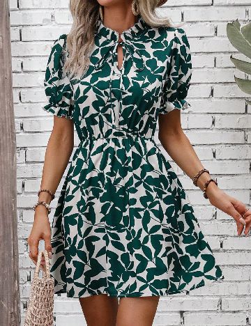 Rochie scurta SHEIN, verde