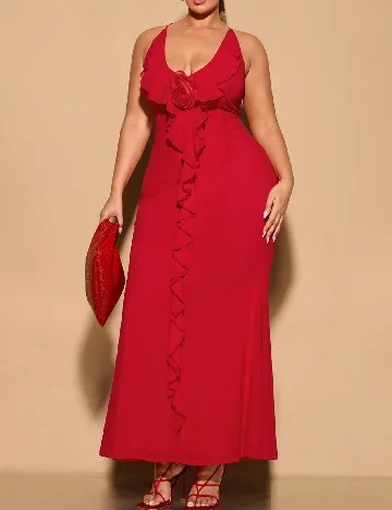 Rochie lunga SHEIN CURVE, rosu