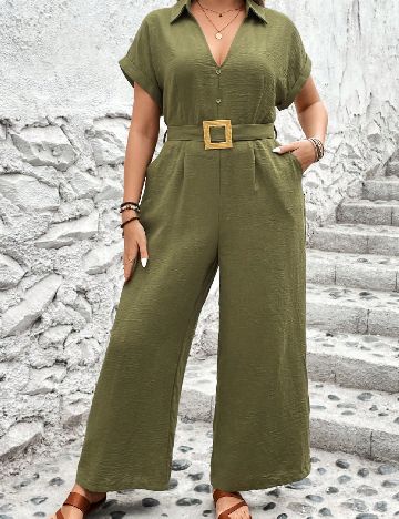 Salopeta SHEIN CURVE, verde
