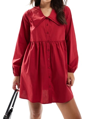 Rochie scurta ASOS, rosu