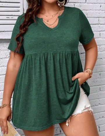 Bluza SHEIN CURVE, verde