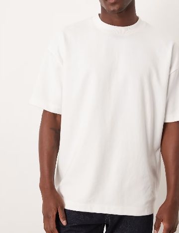 Tricou Oversize ASOS, alb