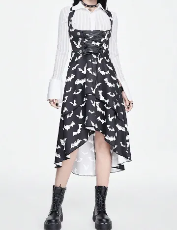 Rochie medie Romwe, negru