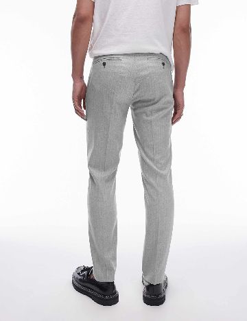 Pantaloni Topman, gri