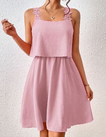 Rochie scurta SHEIN, roz