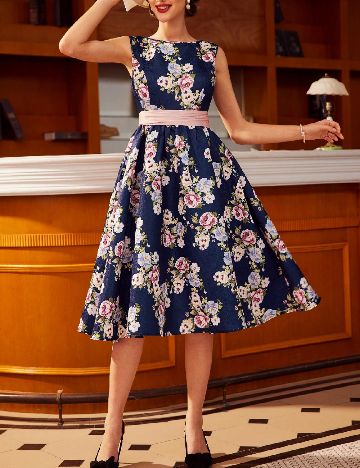 Rochie medie SHEIN, albastru