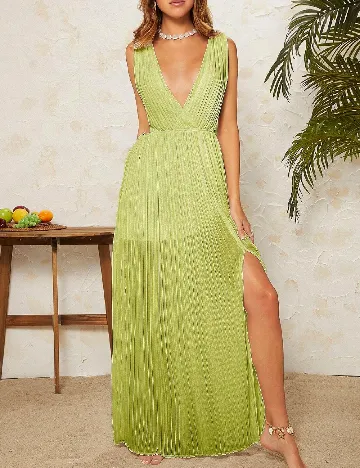 Rochie lunga SHEIN, verde