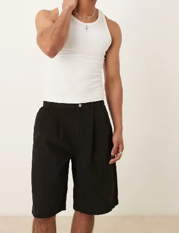 Pantaloni scurti ASOS, negru