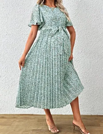 Rochie medie SHEIN Maternity, bleu