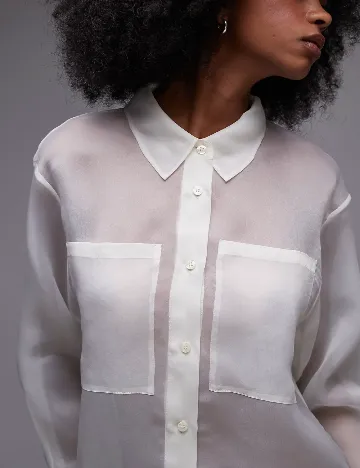 Camasa Oversize ASOS, ecru
