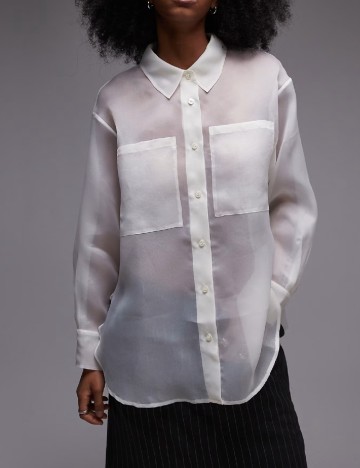 Camasa Oversize ASOS, ecru