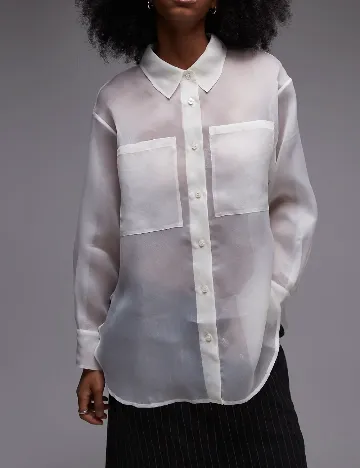 Camasa Oversize ASOS, ecru