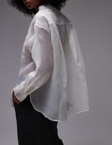 Camasa Oversize ASOS, ecru