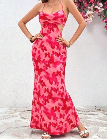 Rochie lunga SHEIN, rosu
