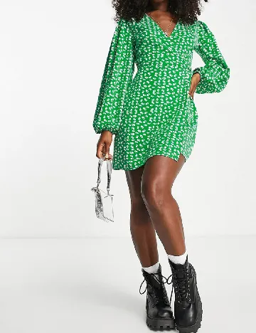 Rochie scurta Glamorous, verde
