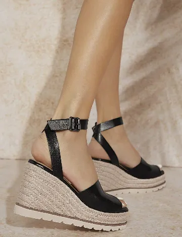 Sandale SHEIN, negru Negru