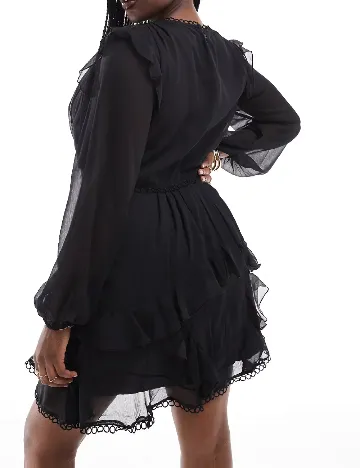 Rochie scurta ASOS Curve, negru