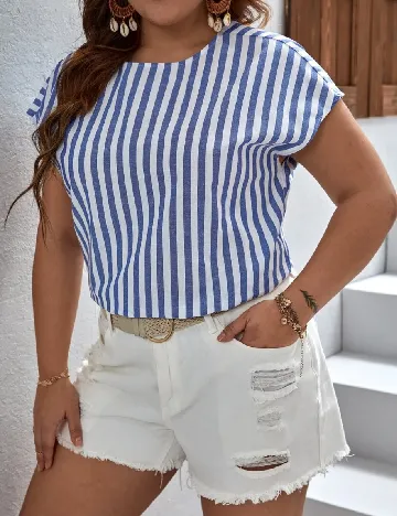 Bluza SHEIN CURVE, albastru
