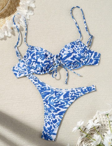 Costum de baie SHEIN, albastru