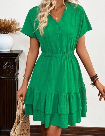 Rochie scurta SHEIN, verde
