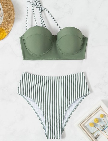 Costum de baie SHEIN, verde