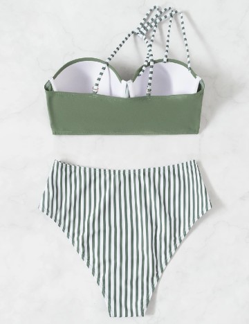 Costum de baie SHEIN, verde