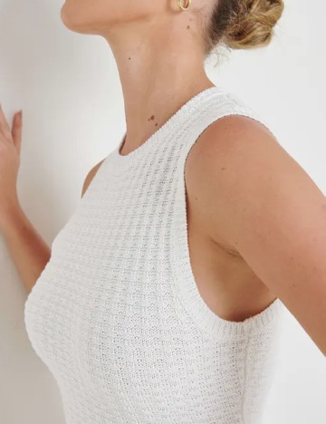Rochie scurta Pretty Lavish, alb