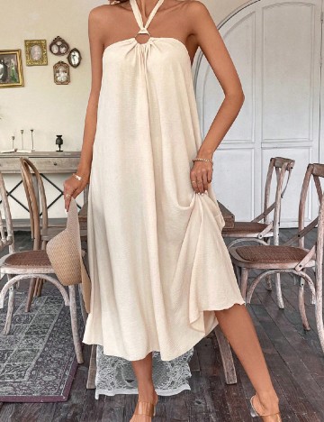 Rochie medie SHEIN, crem