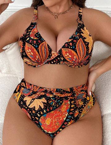 Costum de baie SHEIN CURVE, mix culori