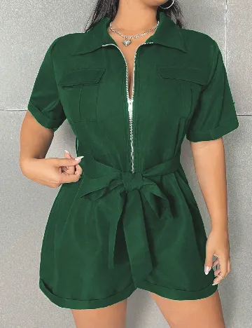 Salopeta SHEIN CURVE, verde