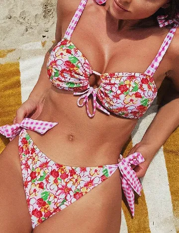 Costum de baie SHEIN, floral print