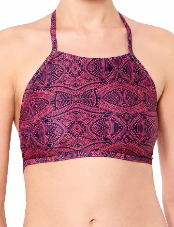 Bustiera de baie Sloggi by Triumph, roz/negru
