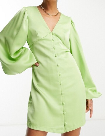 Rochie scurta Pretty Lavish, verde