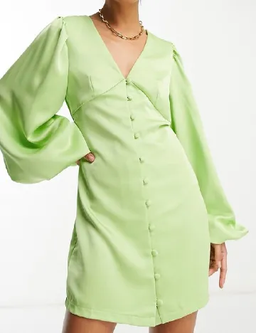 Rochie scurta Pretty Lavish, verde