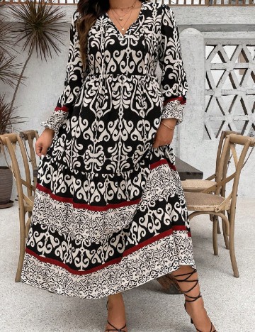 Rochie lunga SHEIN CURVE, mix culori