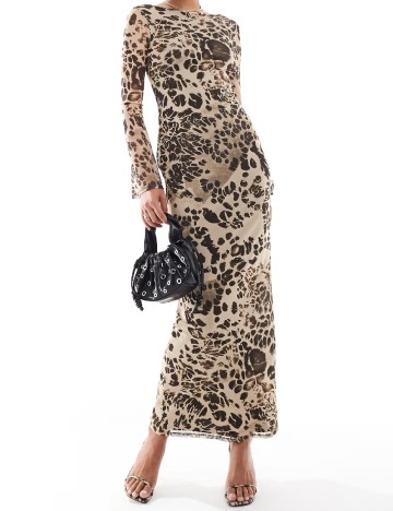 Rochie lunga ASOS, bej