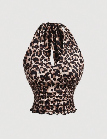 Top SHEIN, animal print