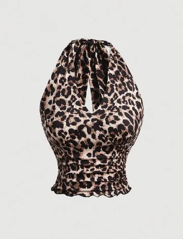 Top SHEIN, animal print