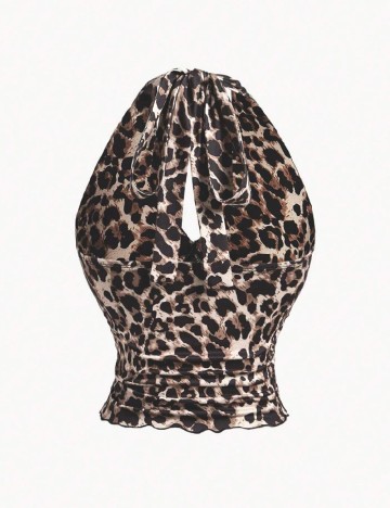Top SHEIN, animal print