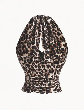 Top SHEIN, animal print