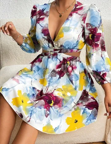 Rochie scurta SHEIN, mix culori