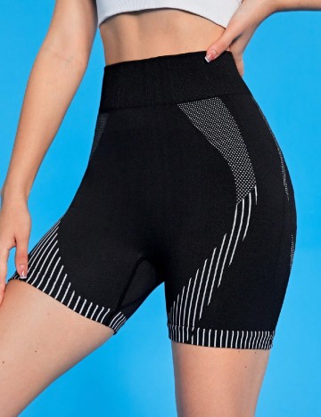 Colanti scurti Shein Kids, negru