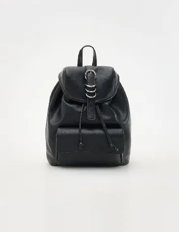 Rucsac Reserved, negru Negru
