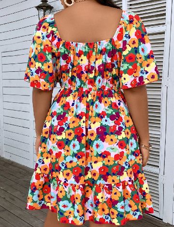 Rochie scurta SHEIN CURVE, mix culori
