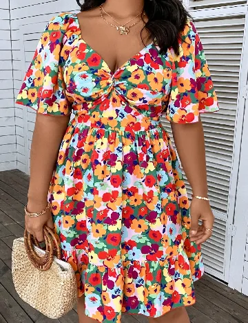 Rochie scurta SHEIN CURVE, mix culori